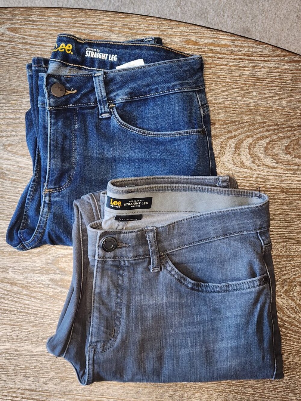 Lee Straight Leg Jeans Bundle, Size 6 Short & 6 Petite